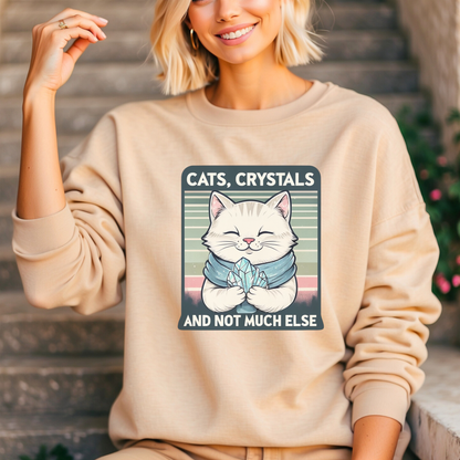 Cats Crystals and Not Much Else Sweatshirt