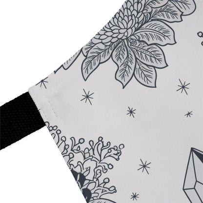 Black and White Crystal Toile Apron