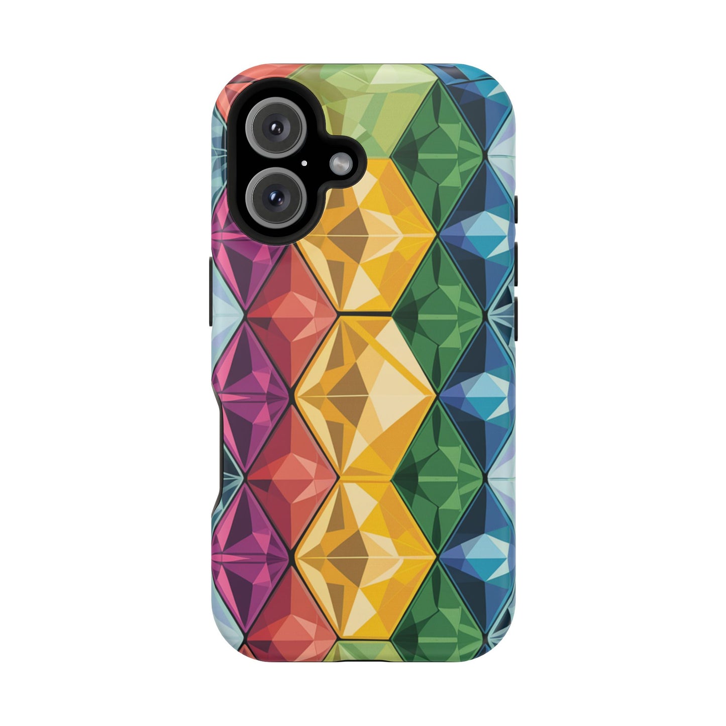 Rainbow Gems Impact-Resistant Phone Cases