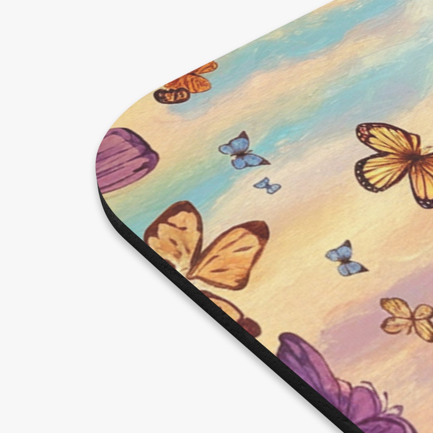 Watercolor Butterfly Sky Mouse Pad