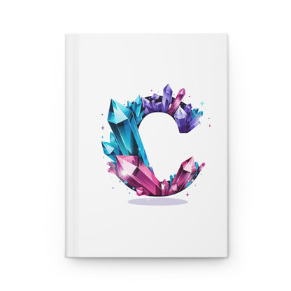 Crystal Inspired Initial 'C' Hardcover Notebook