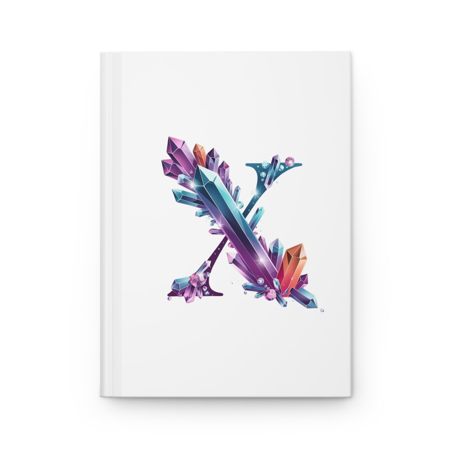 Crystal Inspired Initial 'X' Hardcover Notebook