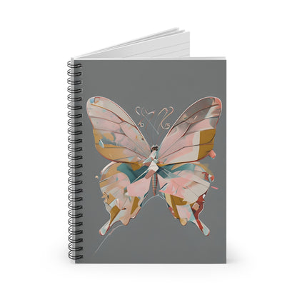 Mosaic Butterfly Spiral Notebook