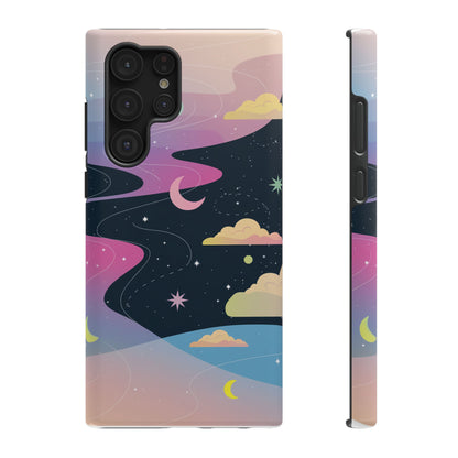 Celestial Night Sky Impact-Resistant Phone Cases