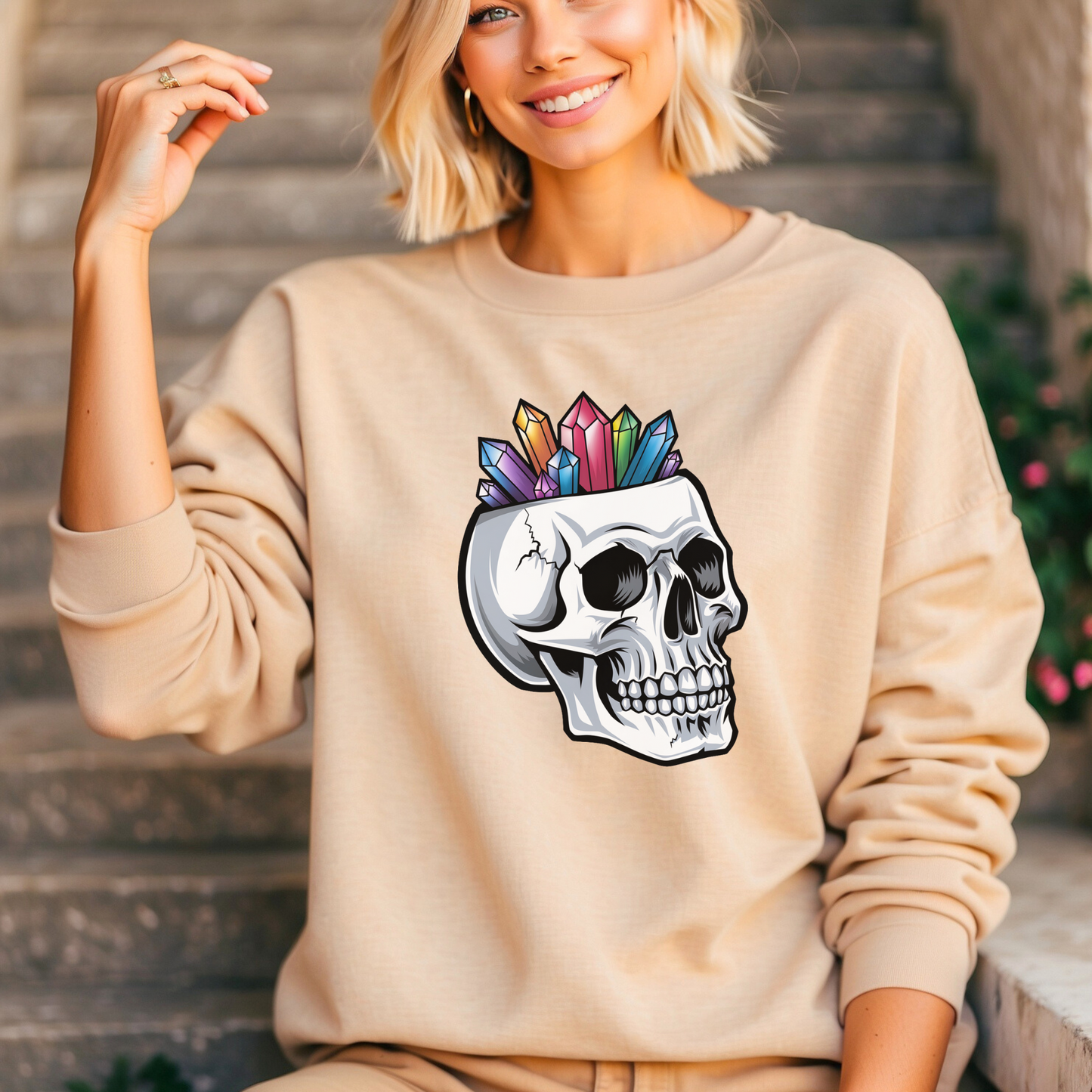 Skull Crystals Sweatshirt