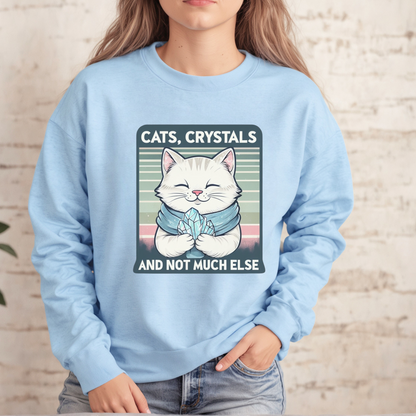 Cats Crystals and Not Much Else Sweatshirt