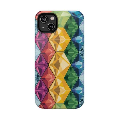 Rainbow Gems Impact-Resistant Phone Cases