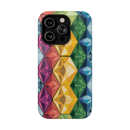 Rainbow Gems Impact-Resistant Phone Cases