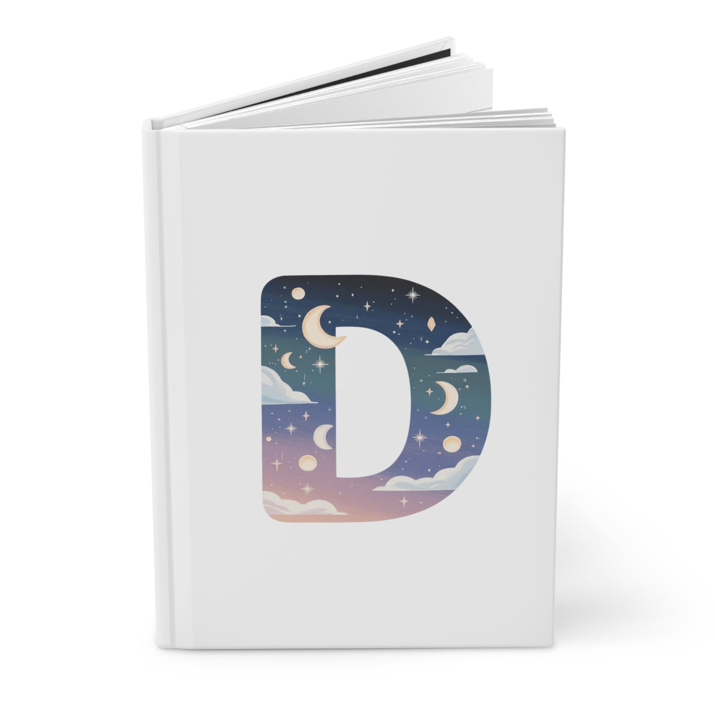 Celestial Dreams Initial 'D' Hardcover Notebook