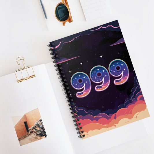 Angel Numbers '999' Spiral Notebook