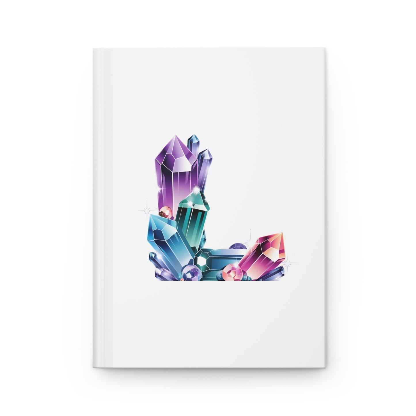 Crystal Inspired Initial 'L' Hardcover Notebook