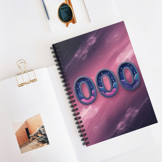 Angel Numbers '000' Spiral Notebook