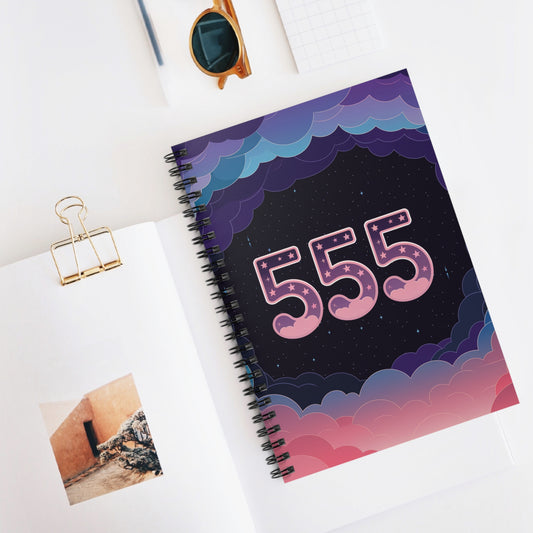 Angel Numbers '555' Spiral Notebook