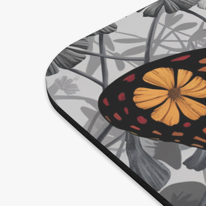 Floral Butterfly Mouse Pad