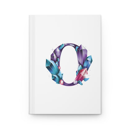 Crystal Inspired Initial 'O' Hardcover Notebook