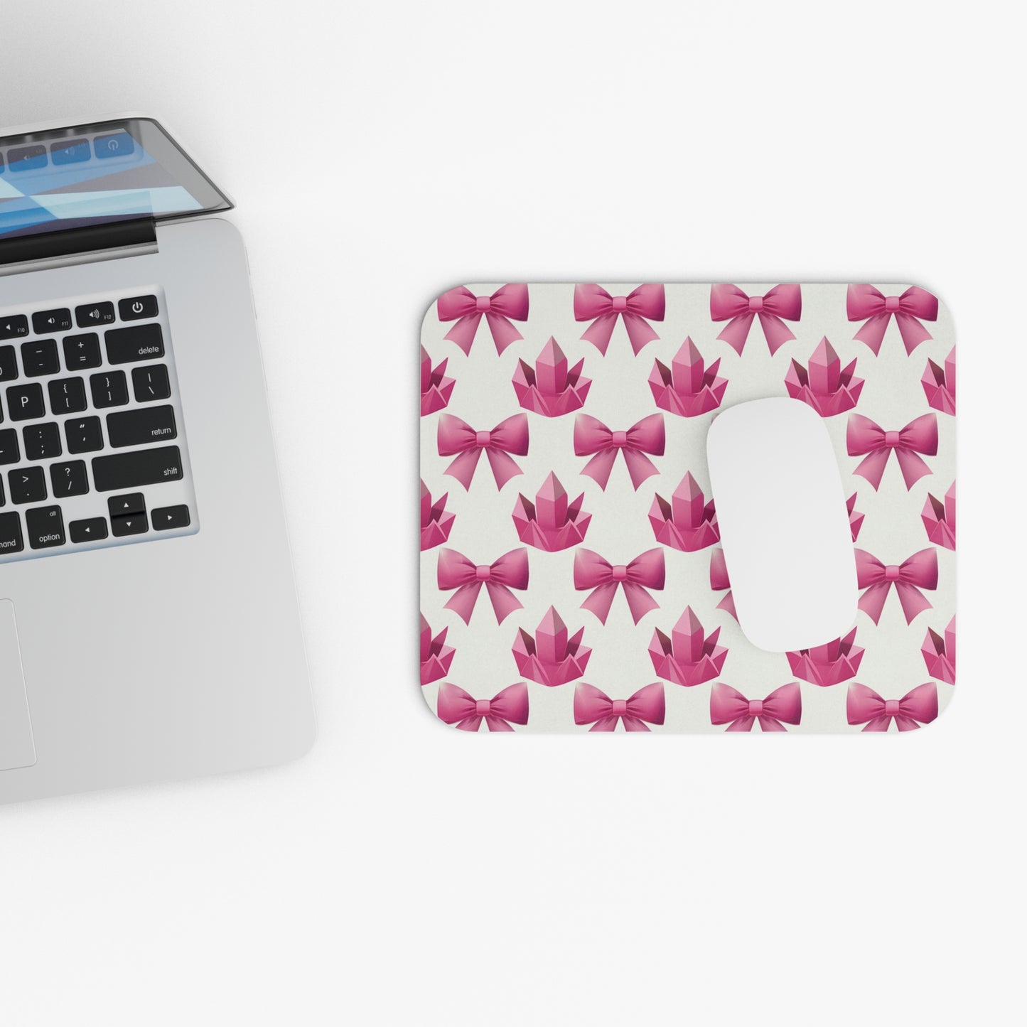 Pink Crystals and Bows Mouse Pad