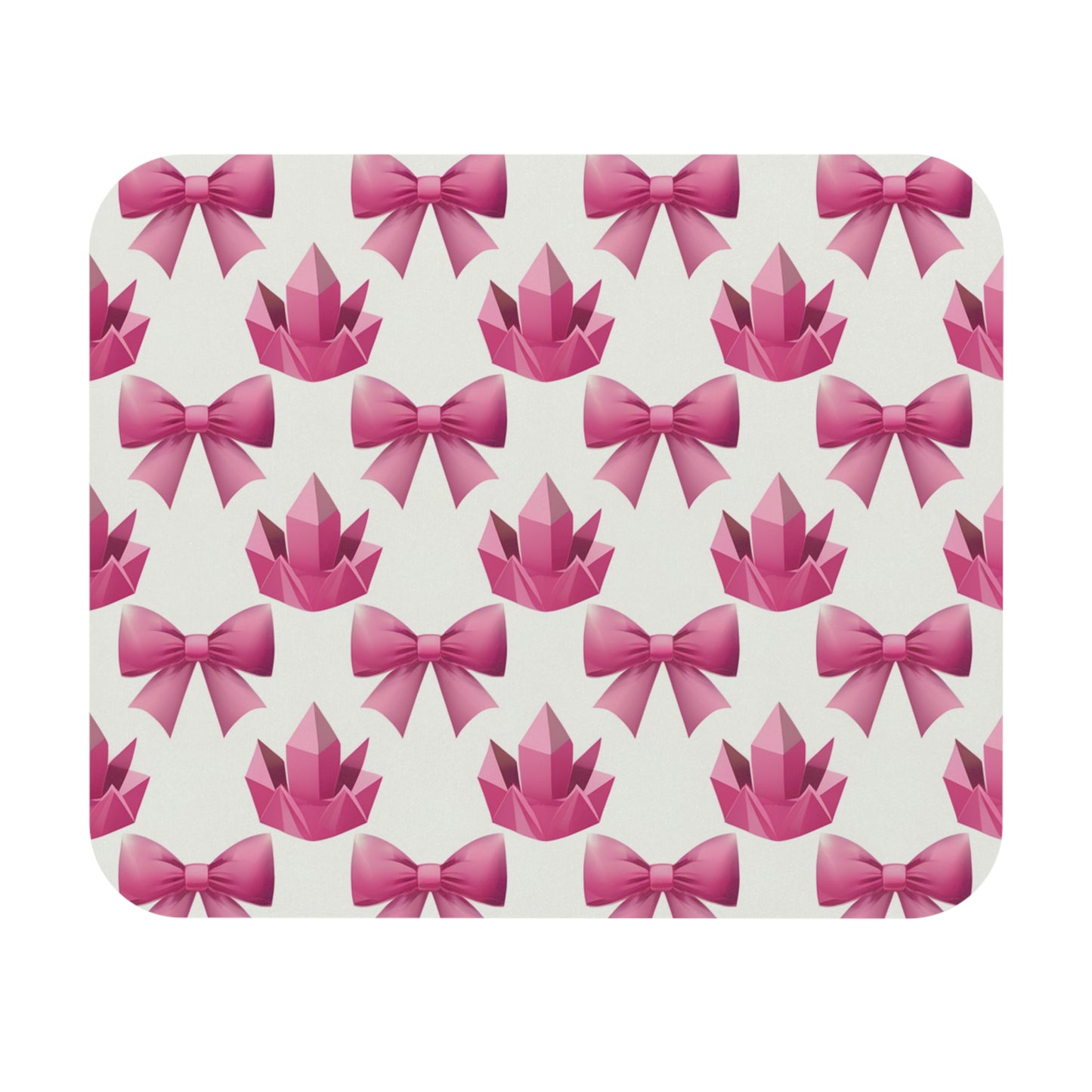 Pink Crystals and Bows Mouse Pad