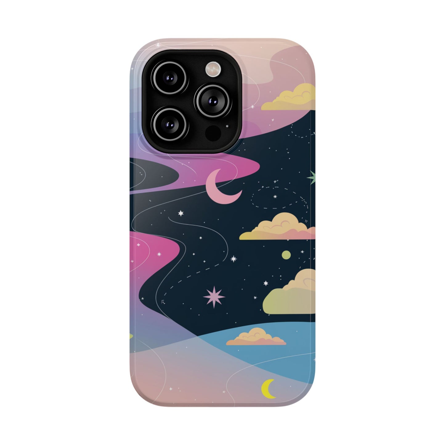 Celestial Night Sky Impact-Resistant Phone Cases