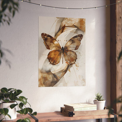 Mosaic Butterfly Wall Art Poster