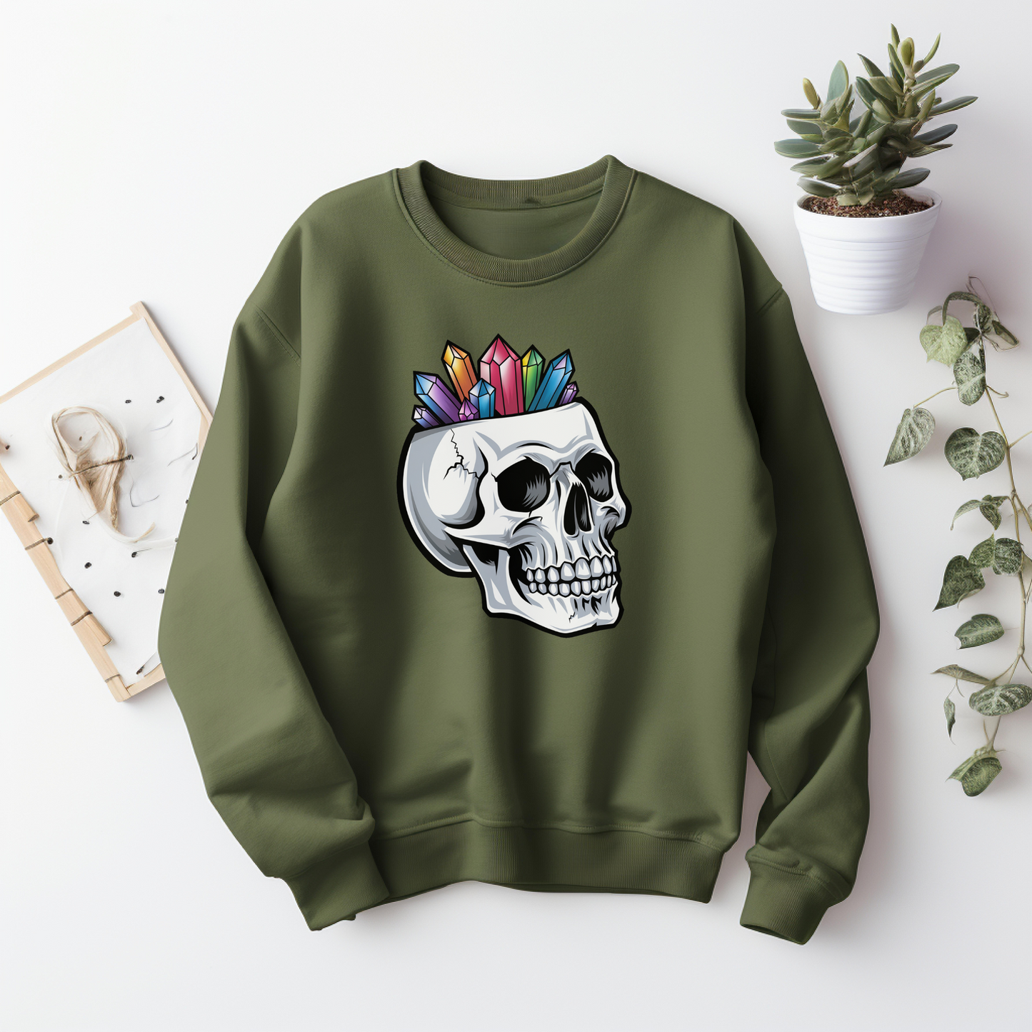 Skull Crystals Sweatshirt