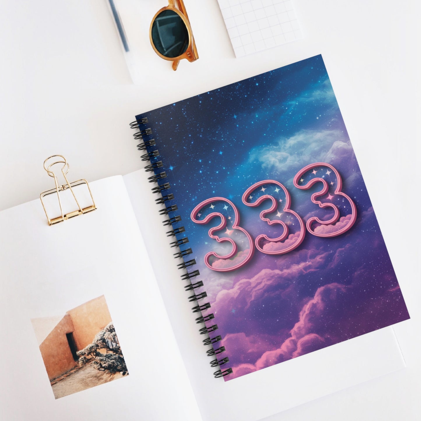 Angel Numbers '333' Spiral Notebook