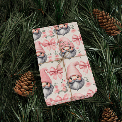 Pink Gnome Wrapping Paper