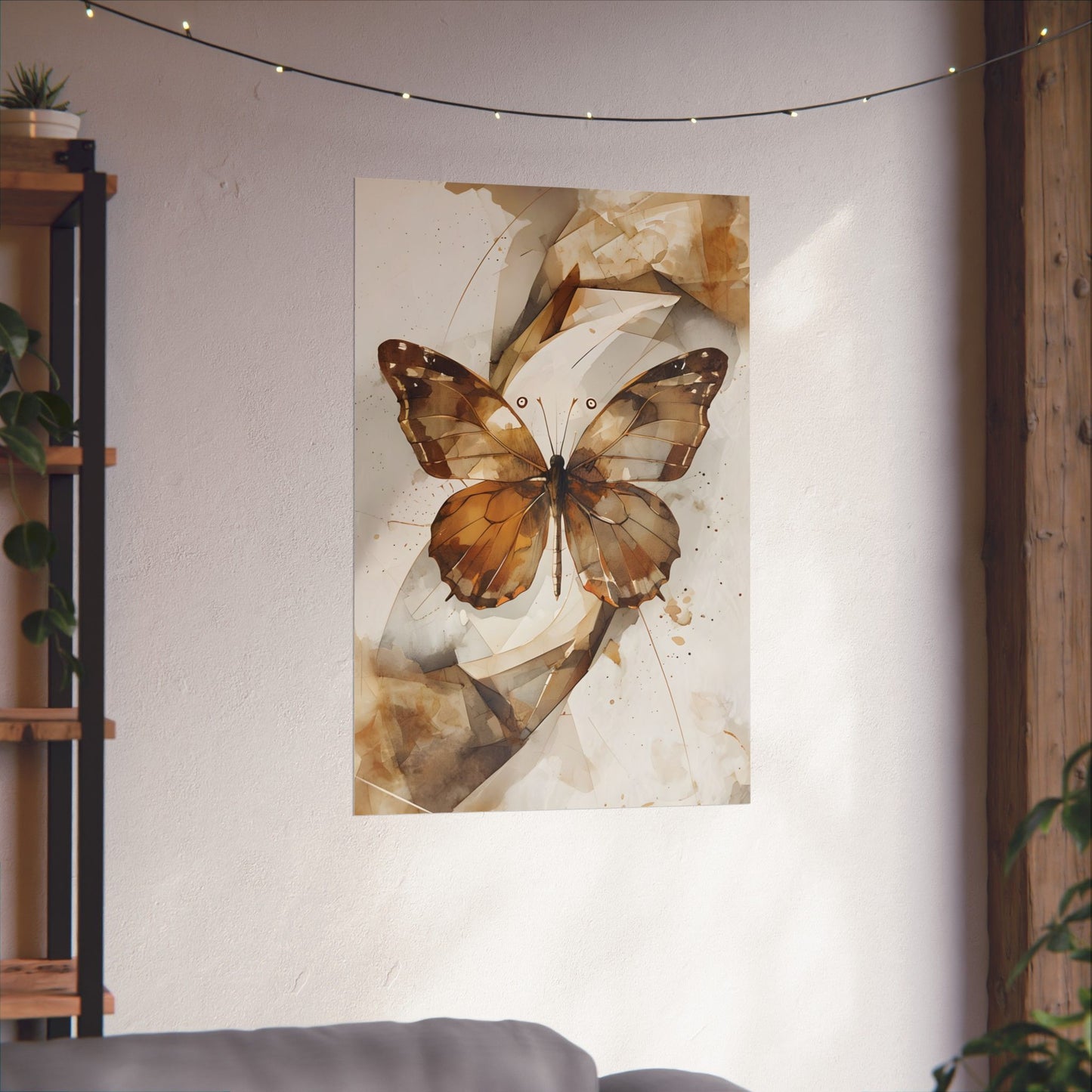 Mosaic Butterfly Wall Art Poster