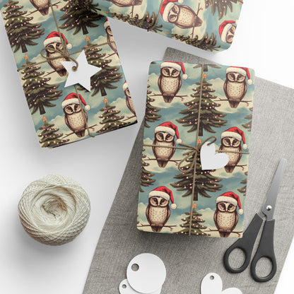 Holiday Owl Wrapping Paper