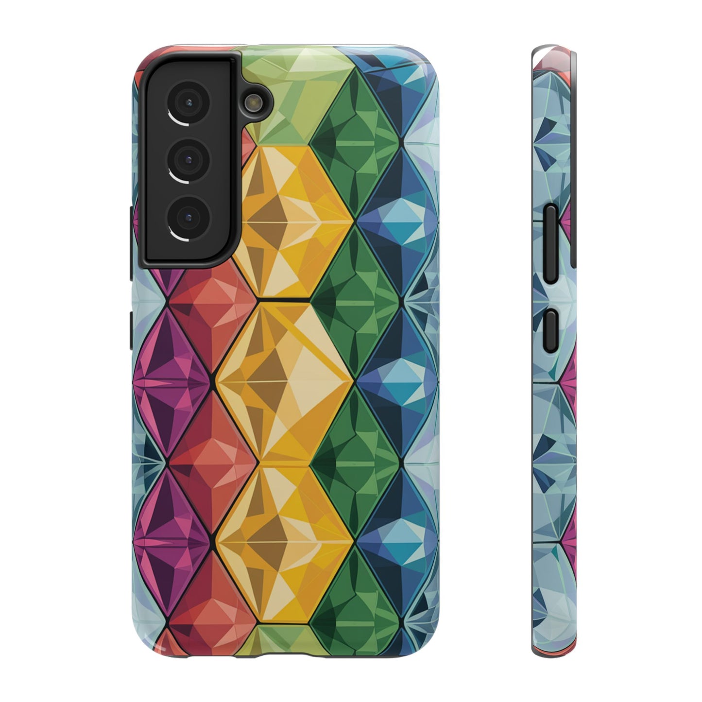 Rainbow Gems Impact-Resistant Phone Cases