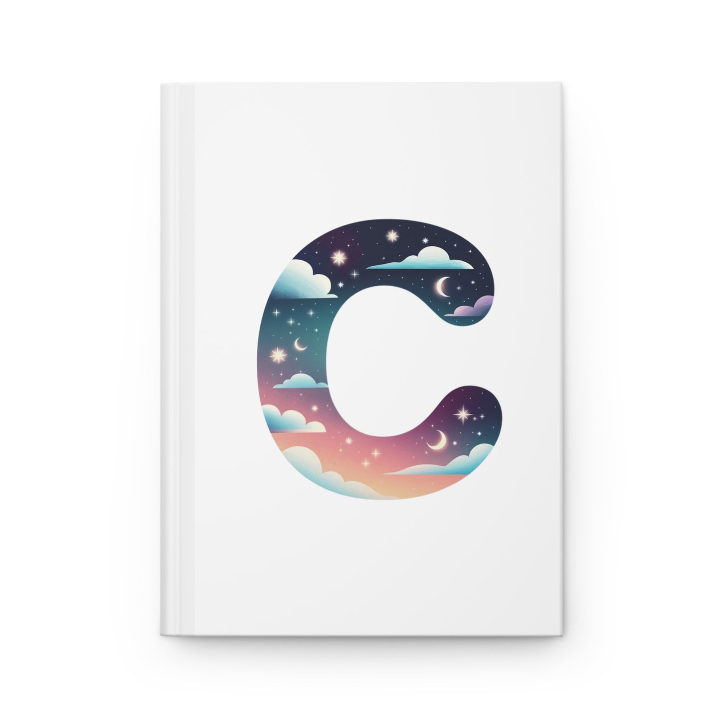 Celestial Dreams Initial 'C' Hardcover Notebook