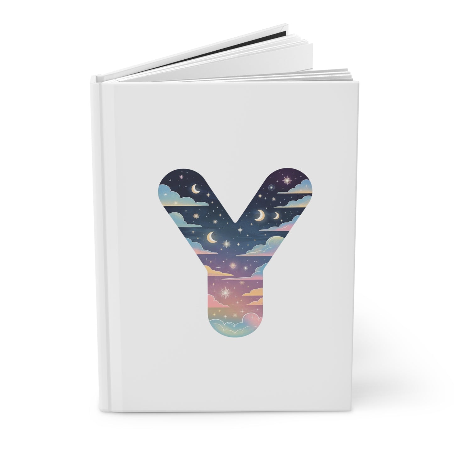 Celestial Dreams Initial 'Y' Hardcover Notebook