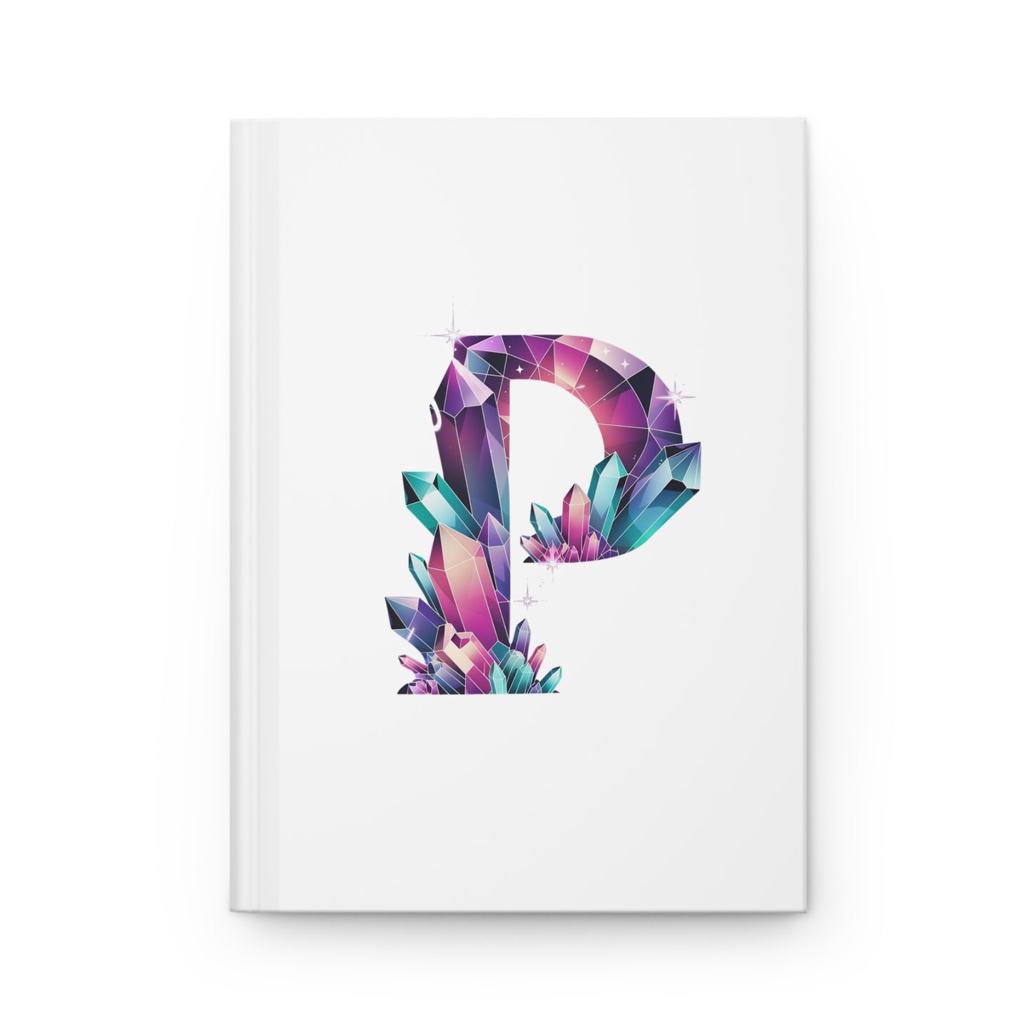 Crystal Inspired Initial 'P' Hardcover Notebook