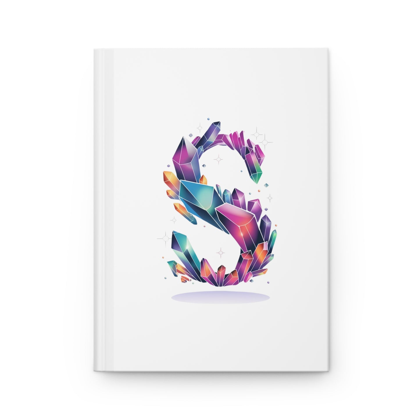 Crystal Inspired Initial 'S' Hardcover Notebook