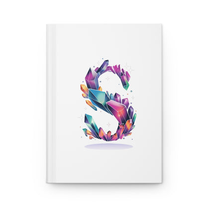 Crystal Inspired Initial 'S' Hardcover Notebook