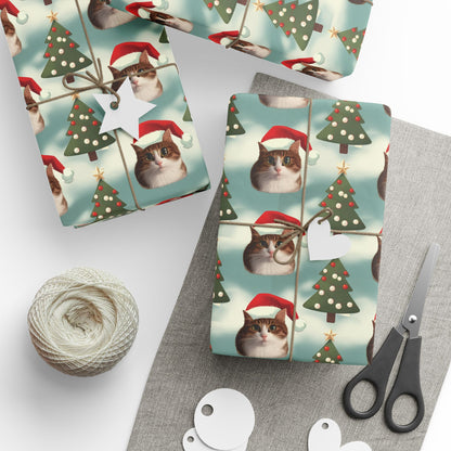 Christmas Cat Wrapping Paper