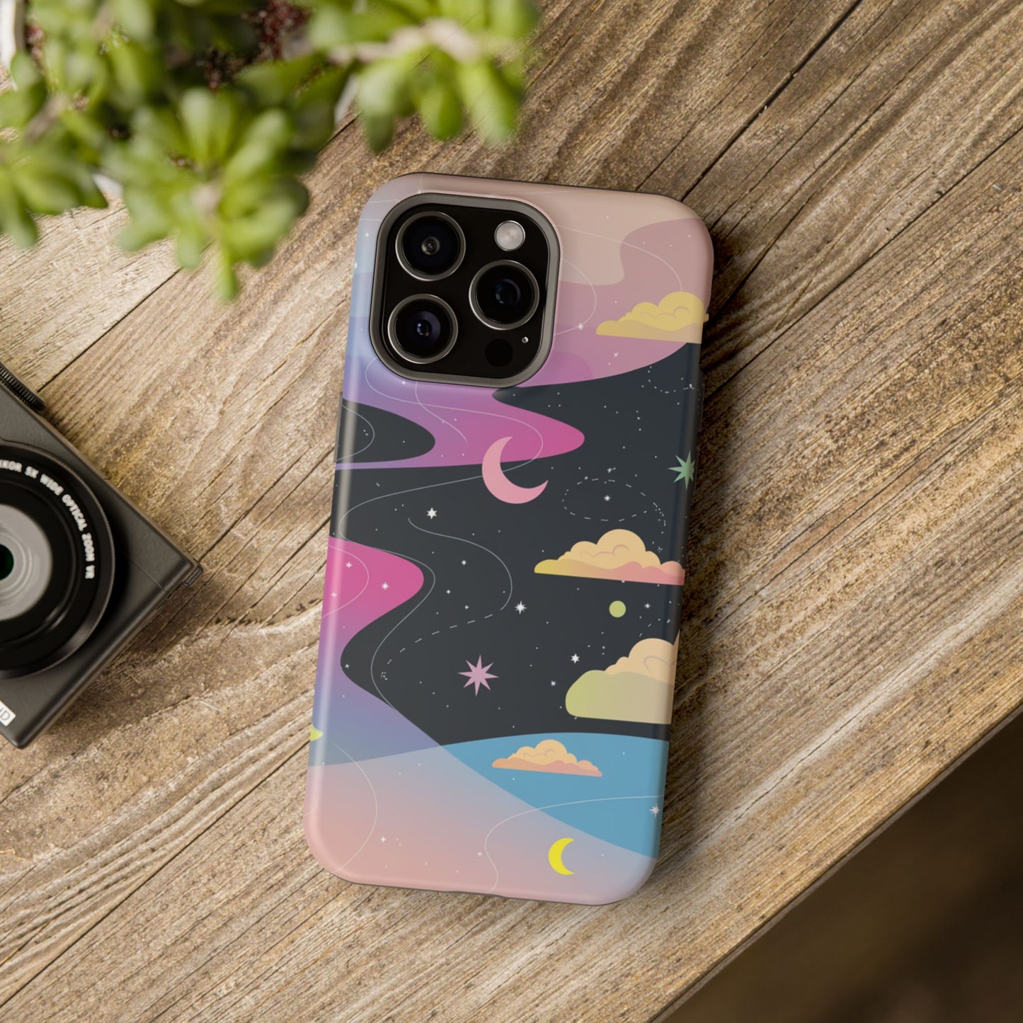 Celestial Night Sky Impact-Resistant Phone Cases