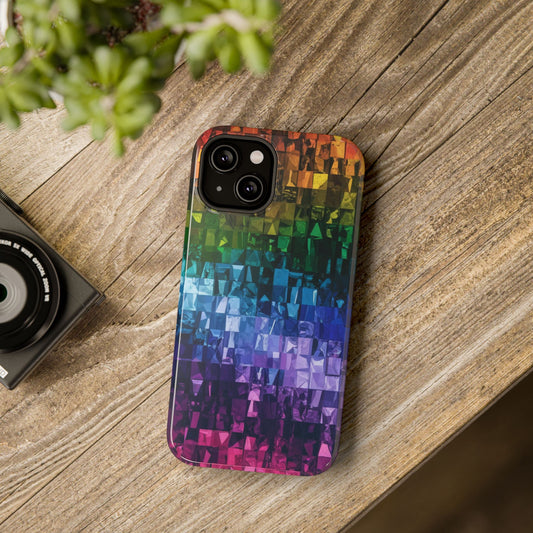 Rainbow Glisten Impact-Resistant Phone Cases