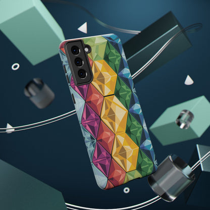 Rainbow Gems Impact-Resistant Phone Cases